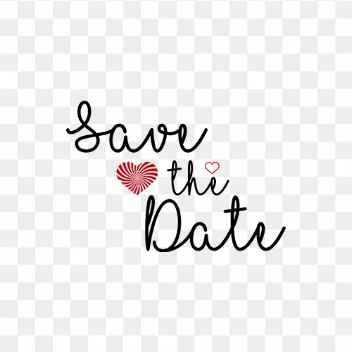 free png of save the date
